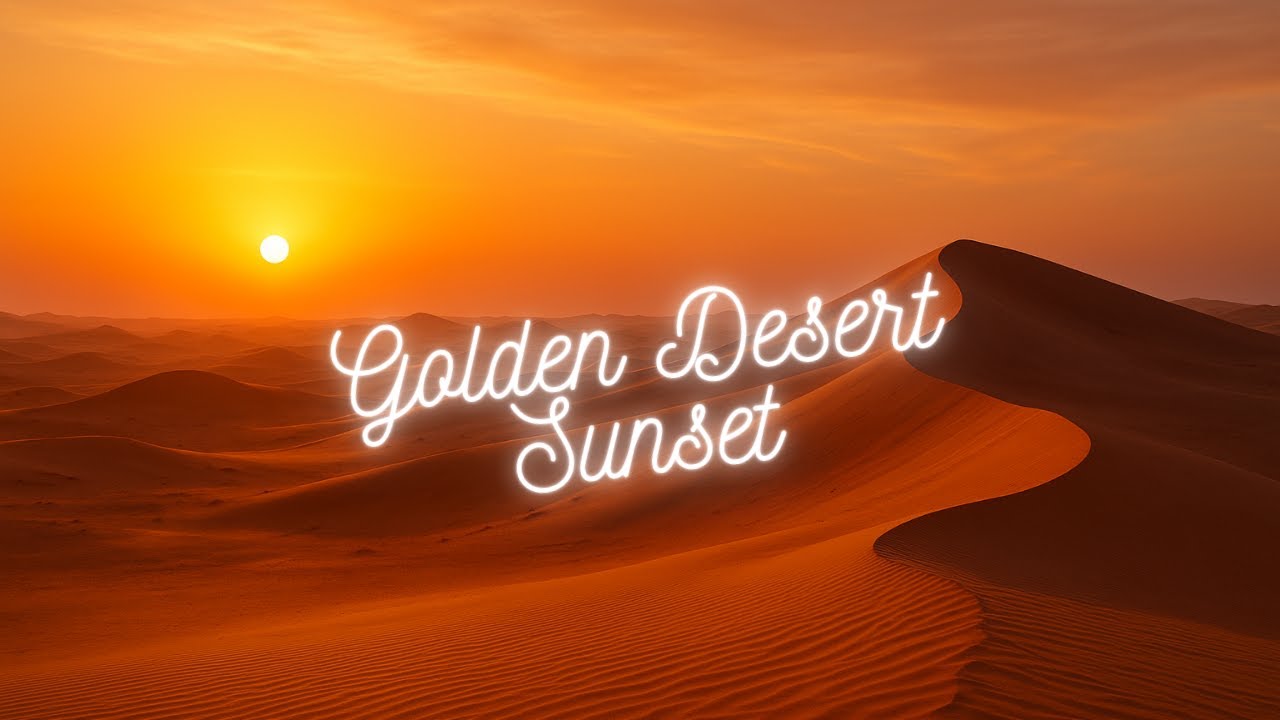 Golden Desert Sunset – Warm Ambient for Emotional Positivity