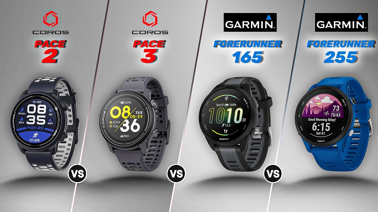 Coros Pace 2 vs Pace 3 vs Garmin Forerunner 165 vs 255 🔥 Who Deserves Your Money in 2025?