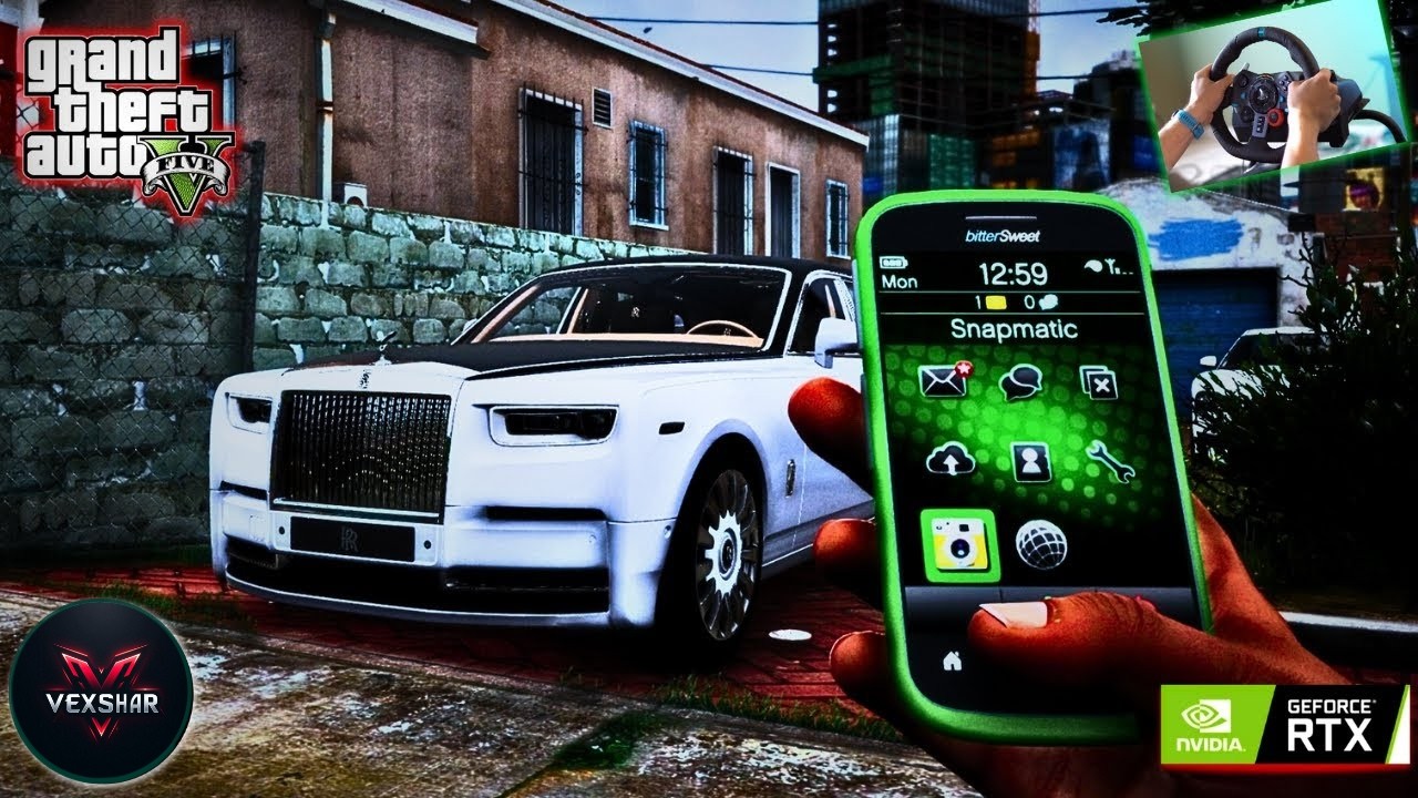 GTA 5 : ROLLS ROYCE PHANTOM WITH G29 STEERING WHEEL/#logitechg29  /#vexshar  /#gtav  /#gta6