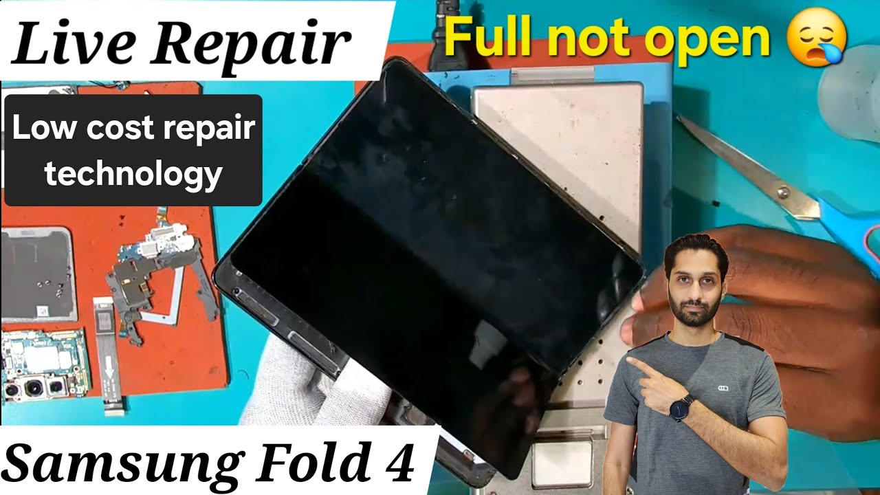 Samsung fold 4 full not open. Full repair process. Live Repair 1