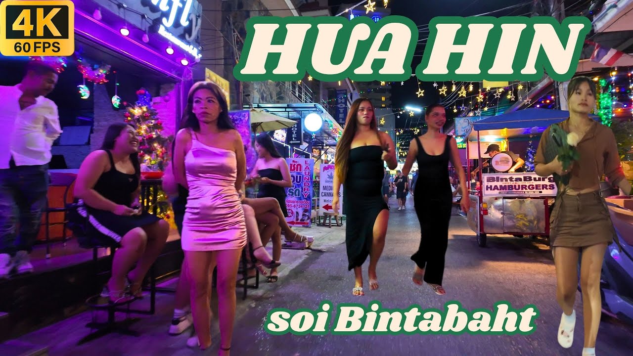 [4K] Walk around Hua Hin 2025, Thailand today. Royal resort, quiet and respectable.
