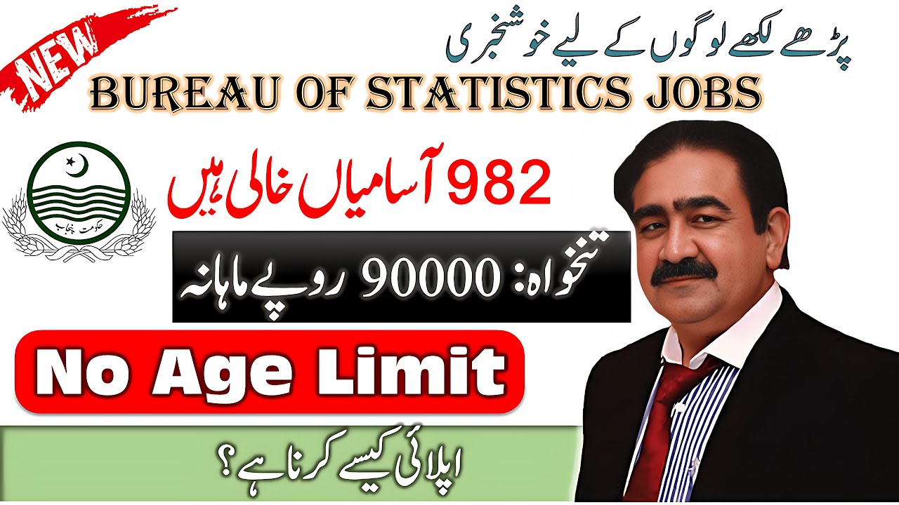 Bureau Of Statistics Jobs 2025 | Pakistan Government job | Tehsil Monitor Jobs