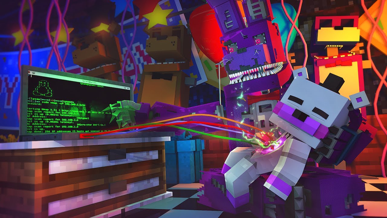 Minecraft FNAF 7 Pizzeria Simulator - STEALING HELPY! (Minecraft Roleplay)