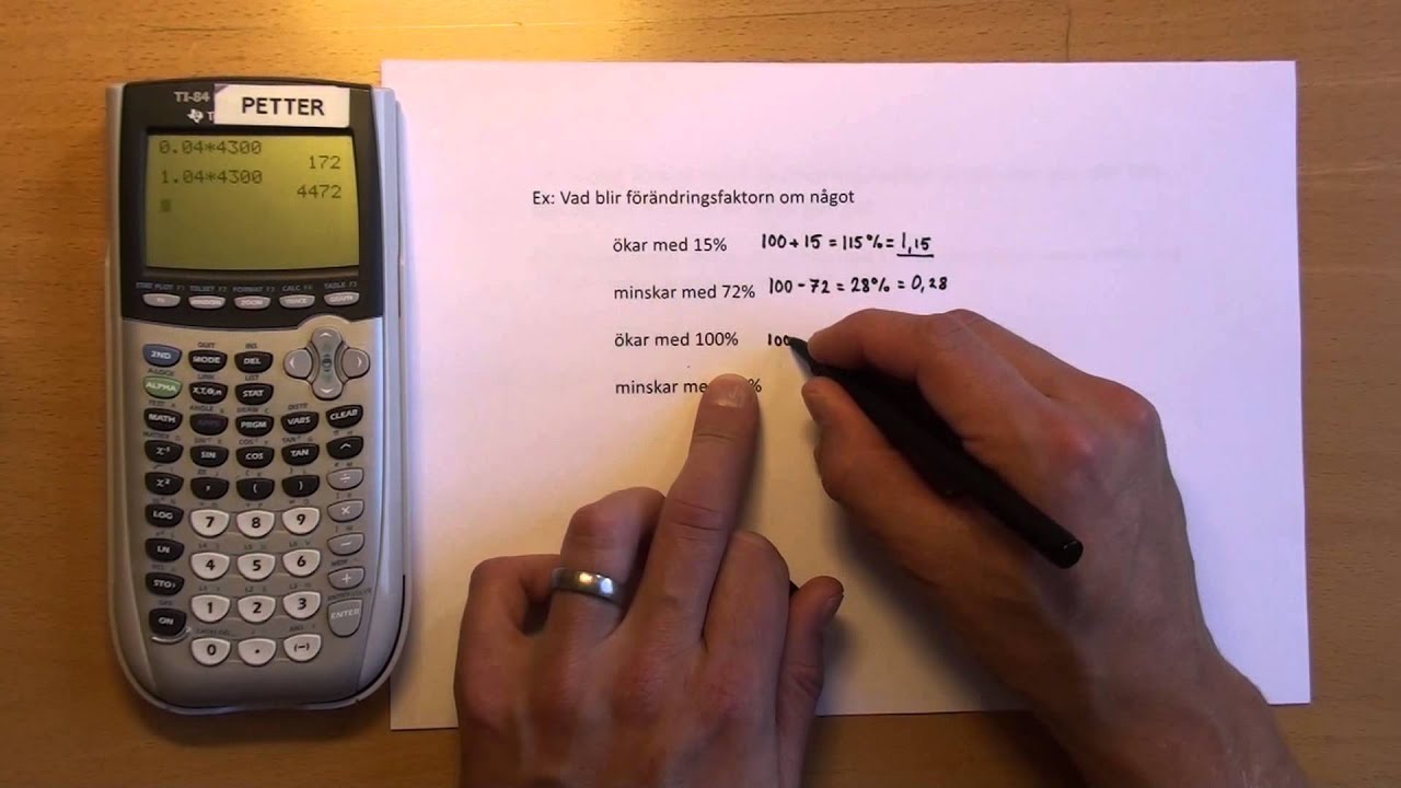 Procentuella förändringar