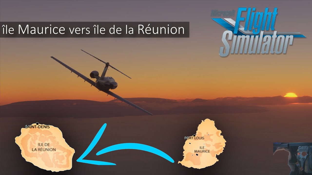 De l'île Maurice vers la Réunion en Cessna Citation ! Flight Simulator