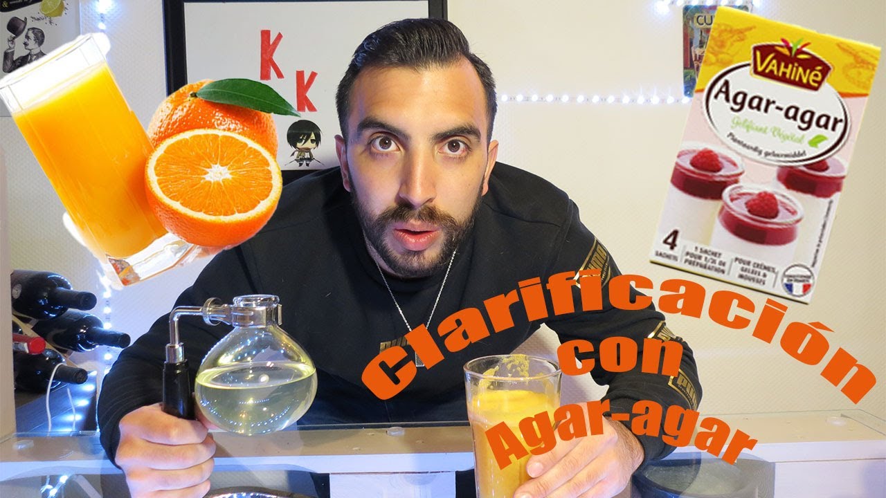 Clarificación con Agar-agar.