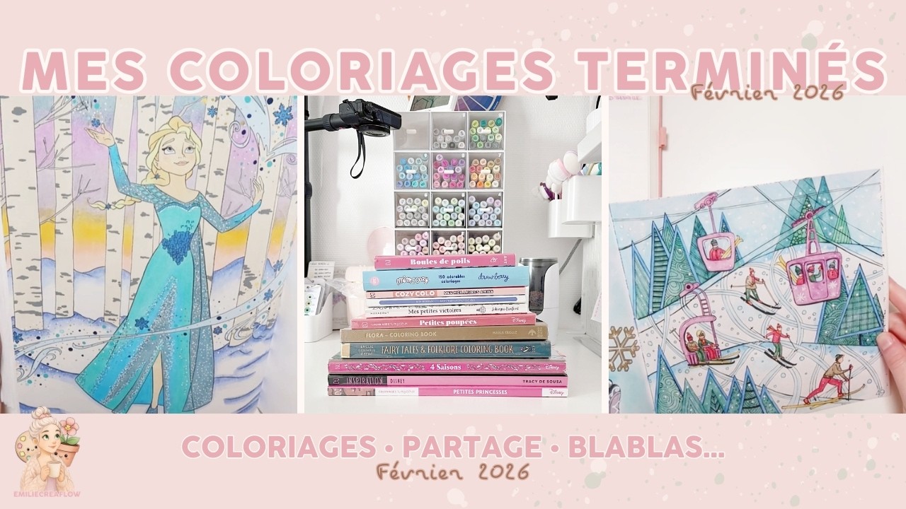 MES COLORIAGES TERMINÉS FÉVRIER 2026 #coloriageadulte