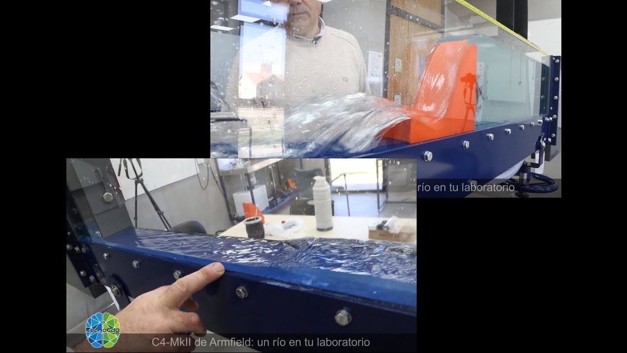 Canal hidráulico abierto - Un río en tu laboratorio - Armfield C4-MkII