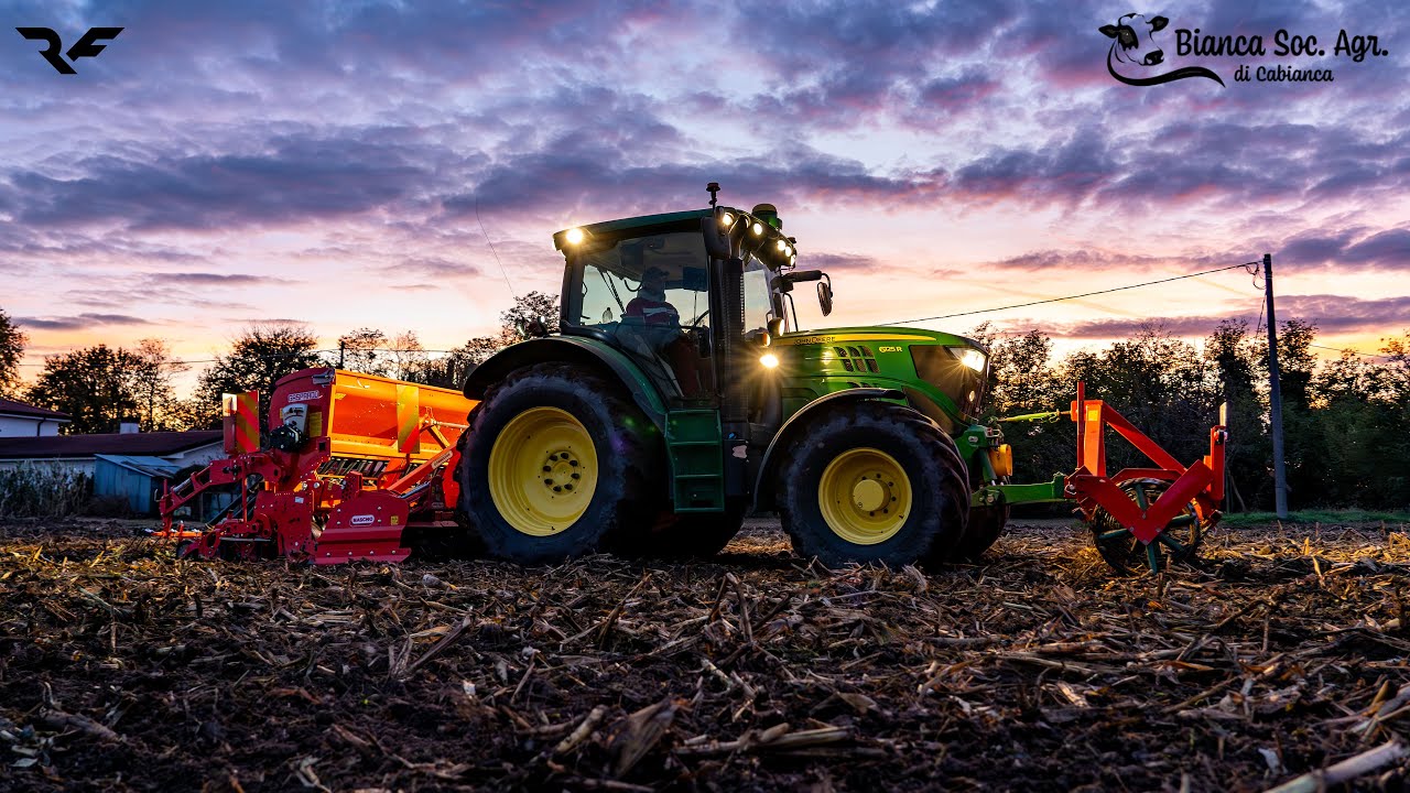 |Semina Frumento alla Bianca Soc. Agr. da Dario Cabianca| JohnDeere 6125R & Maschio - Gaspardo Dama|