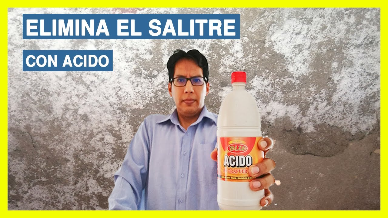 salitre en paredes | SOLUCION acido muriatico
