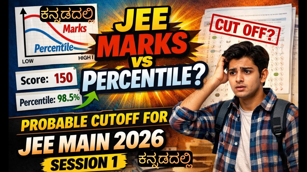JEE MAIN 2026 SESSION 1 MARKS VS PERCENTILE | EXPECTED CUTOFF JEE MAIN 2026 #jee #jee2026 #news