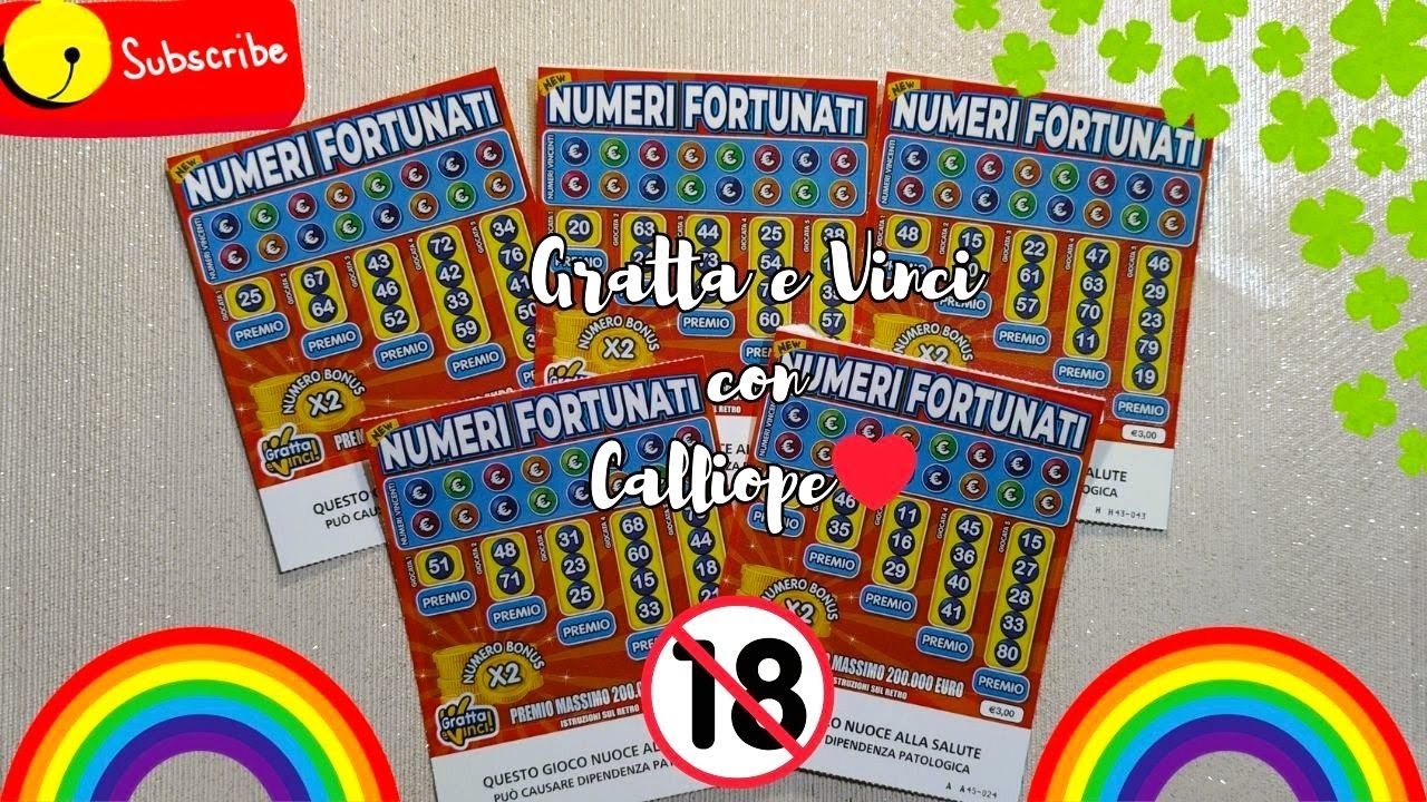 Gratta e Vinci: Tutti NUMERI FORTUNATI 🔞🌈🍀💰💵🐞