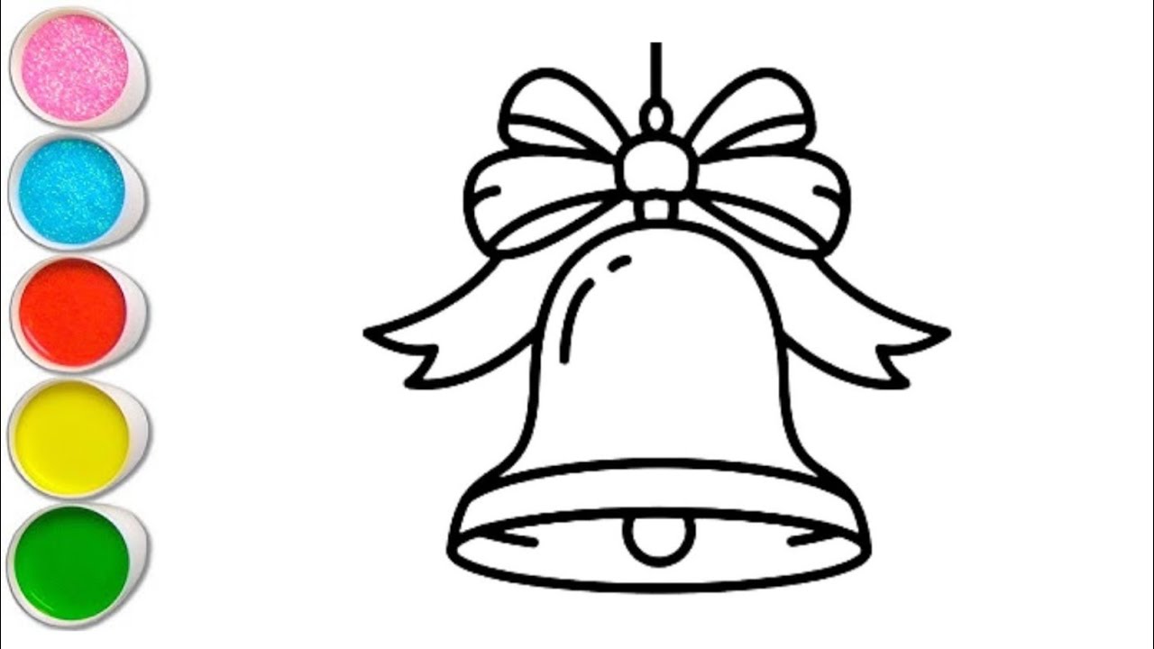 🎄 Christmas Bell Drawing for Kids | Easy & Cute Christmas Drawing
