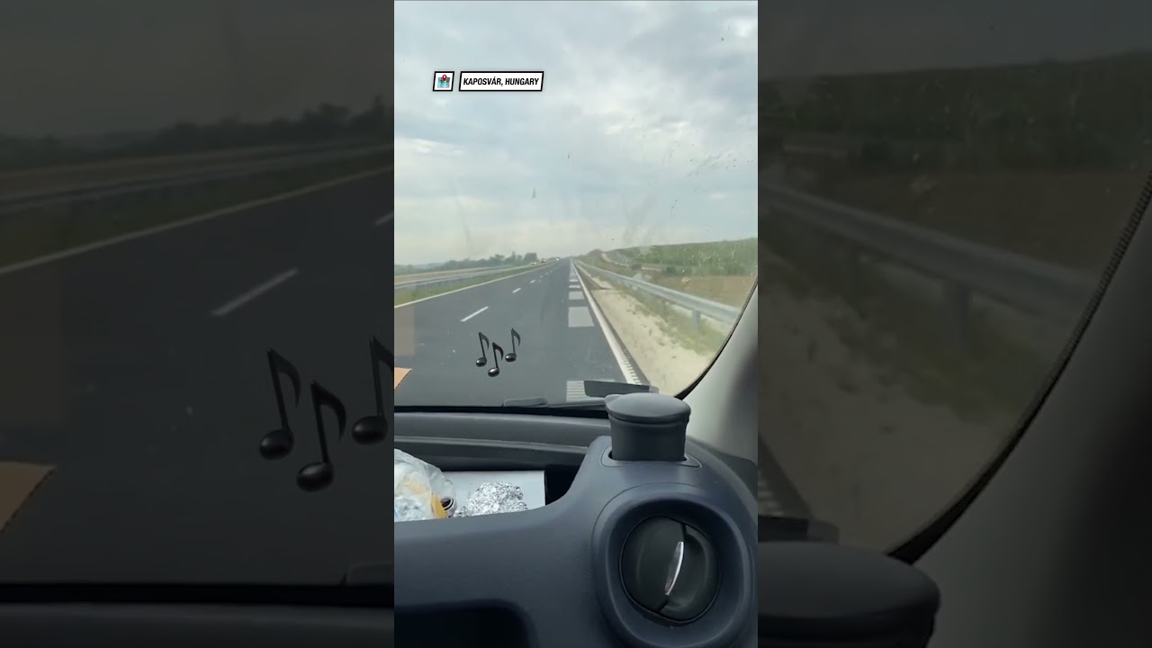 Musical road in Hungary! 😮🎵  -  🎥 Viralhog