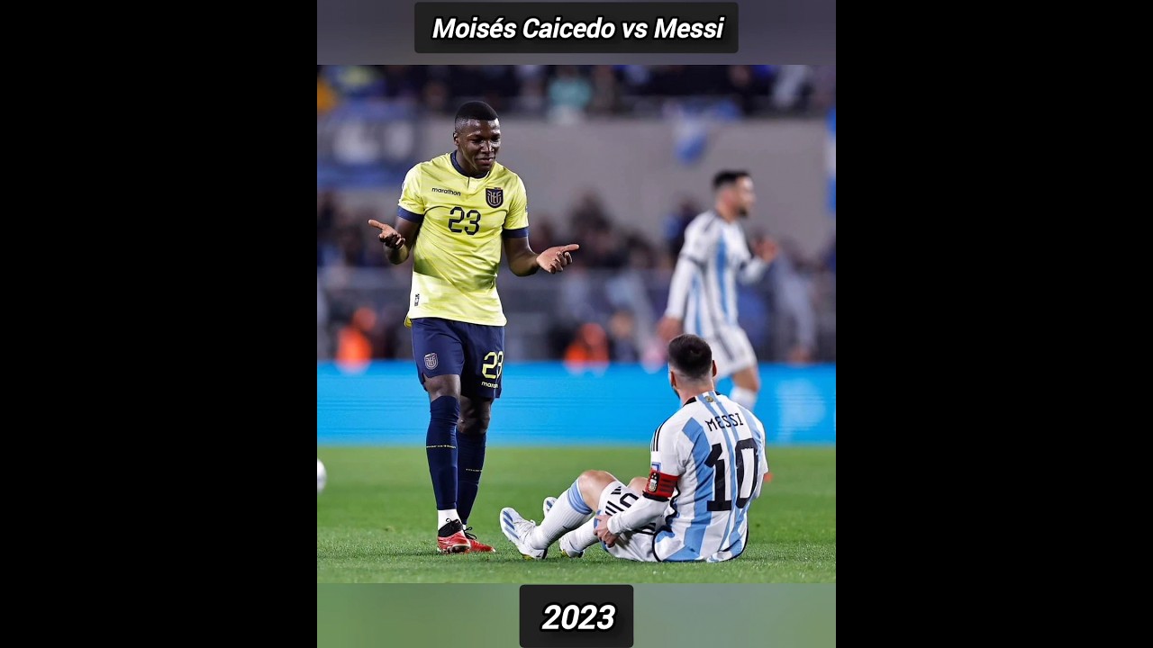 Mois&eacute;s Caicedo vs Messi