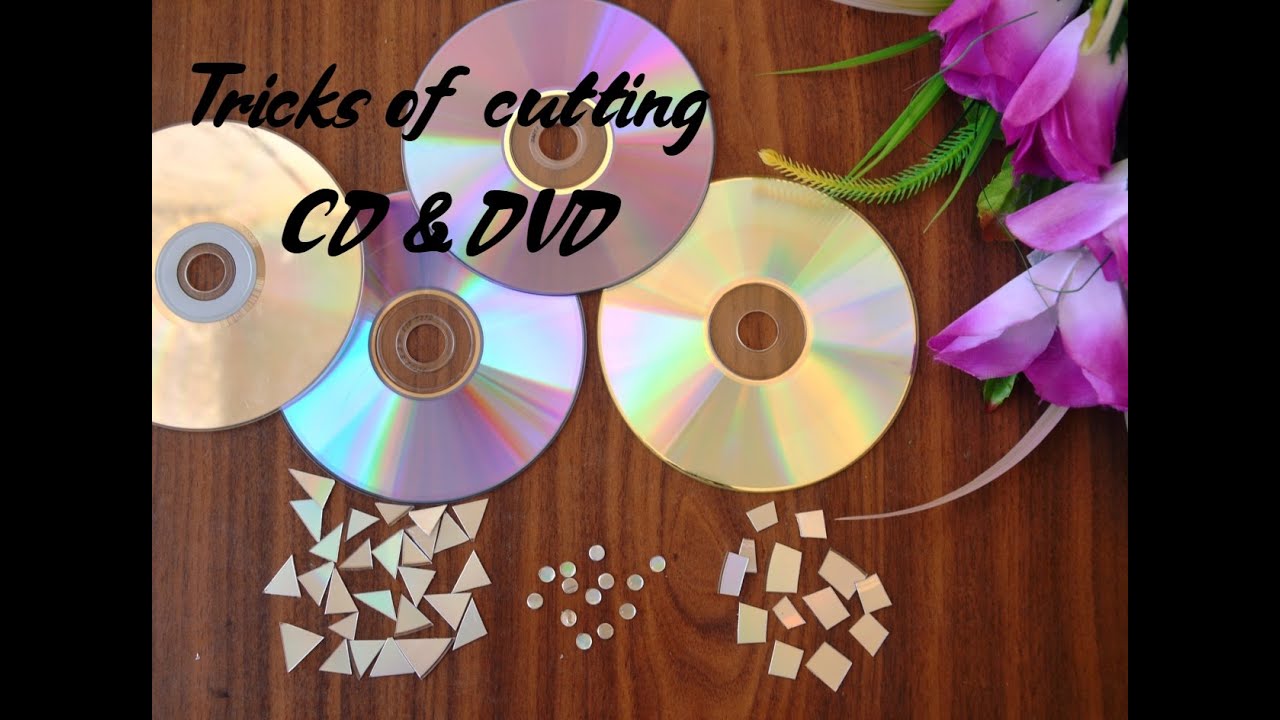How to cut CD & DVD | How to cut CD easily at home | Old CD Crafts