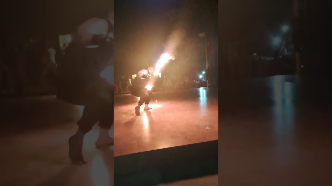 Fire show on Dubai Safari 