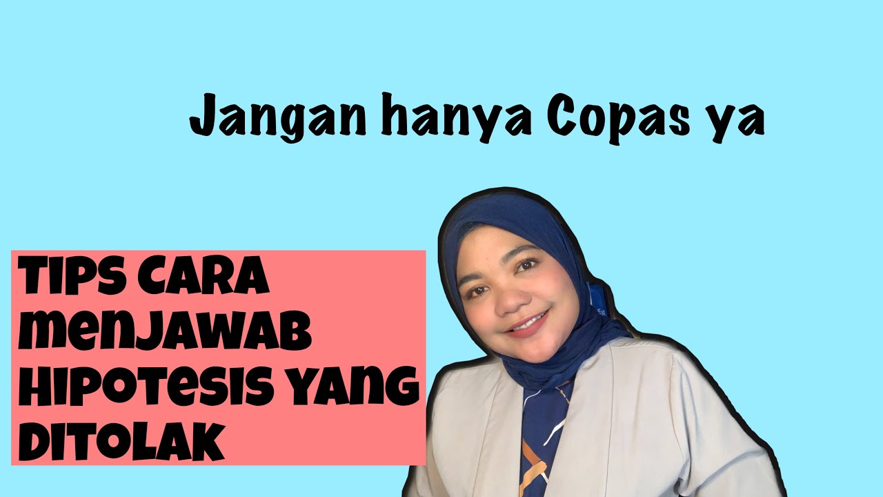 HIPOTESIS DITOLAK?cara jawabnya gimana?