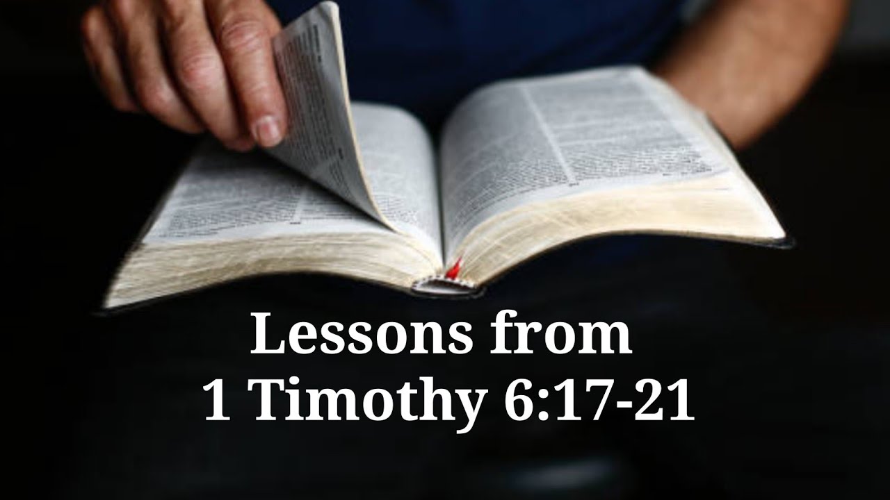 1 Timothy 6:17-21 | Bishop Evelyn Agustin