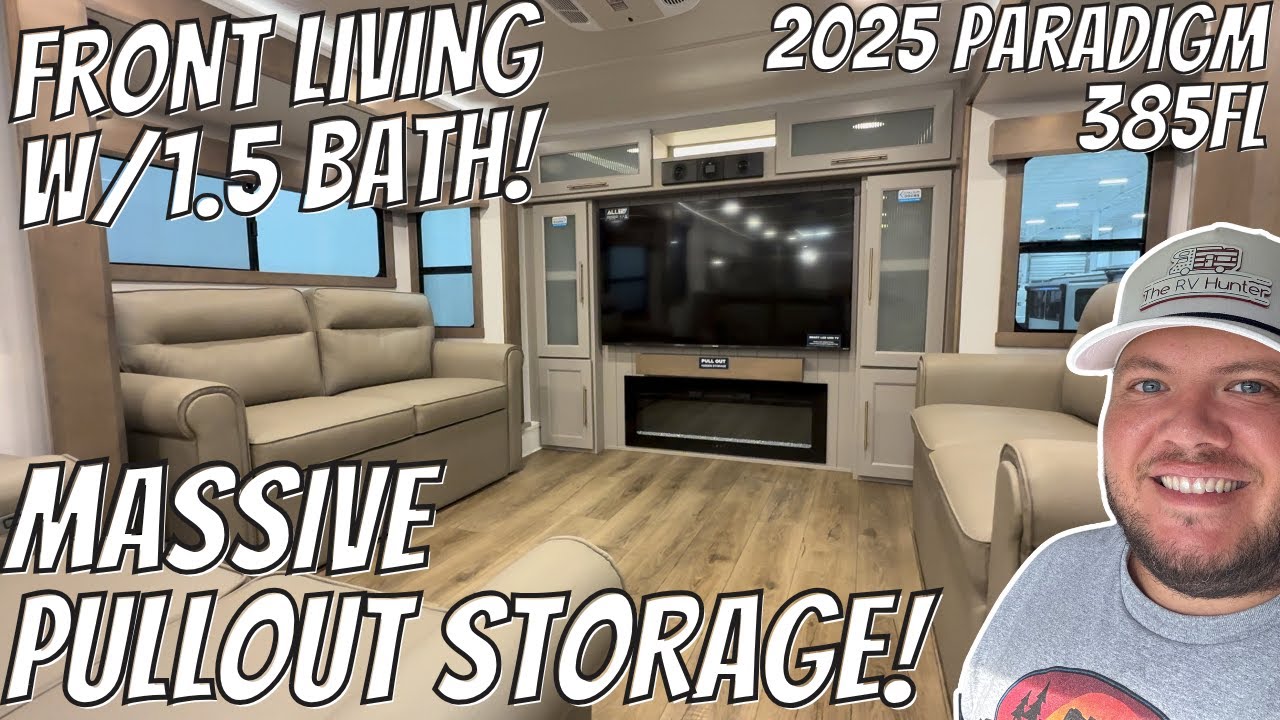 Front Living RV with MASSIVE STORAGE | 2025 Paradigm 385FL