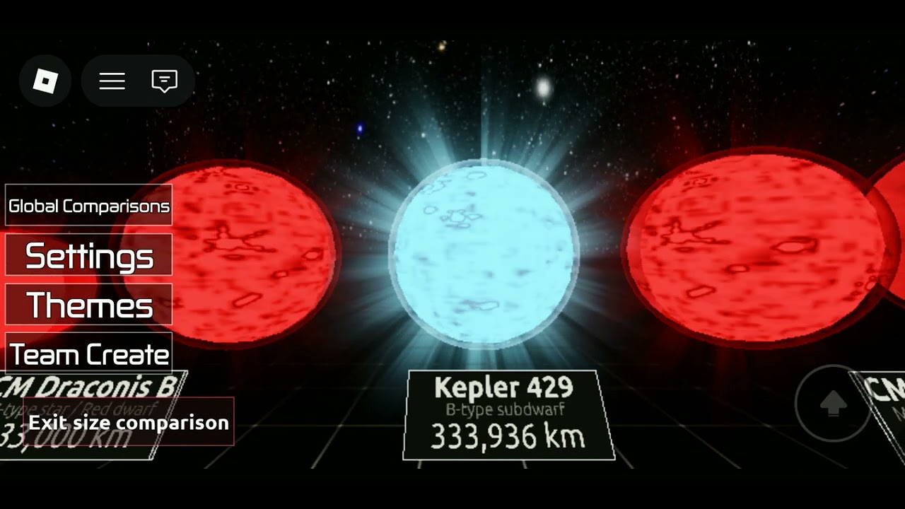 Size Comparison in Roblox 
