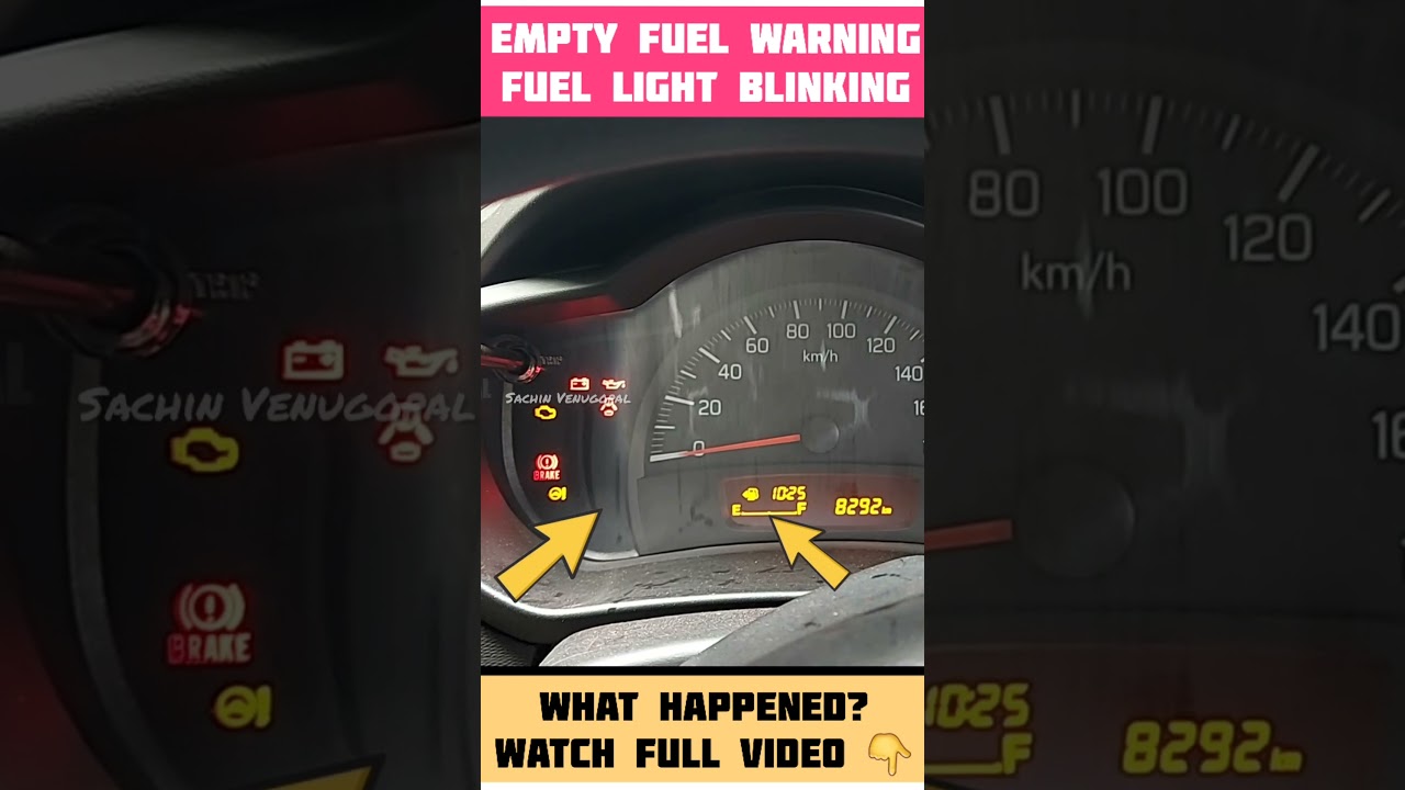 Fuel warning icon blinking | Empty fuel warning | Fuel gauge not working #shorts