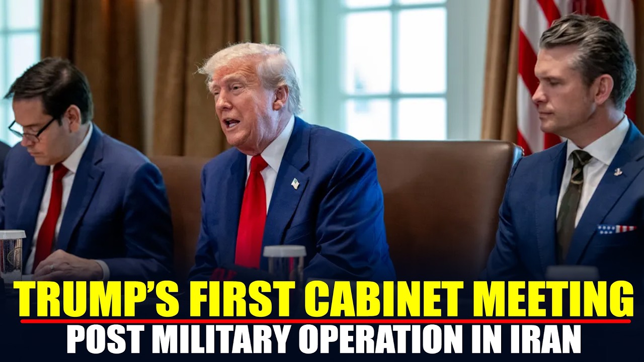 LIVE: President Trump Holds 1st Cabinet Meeting Post Operation in Iran | Iran Rejects US Peace Plan
