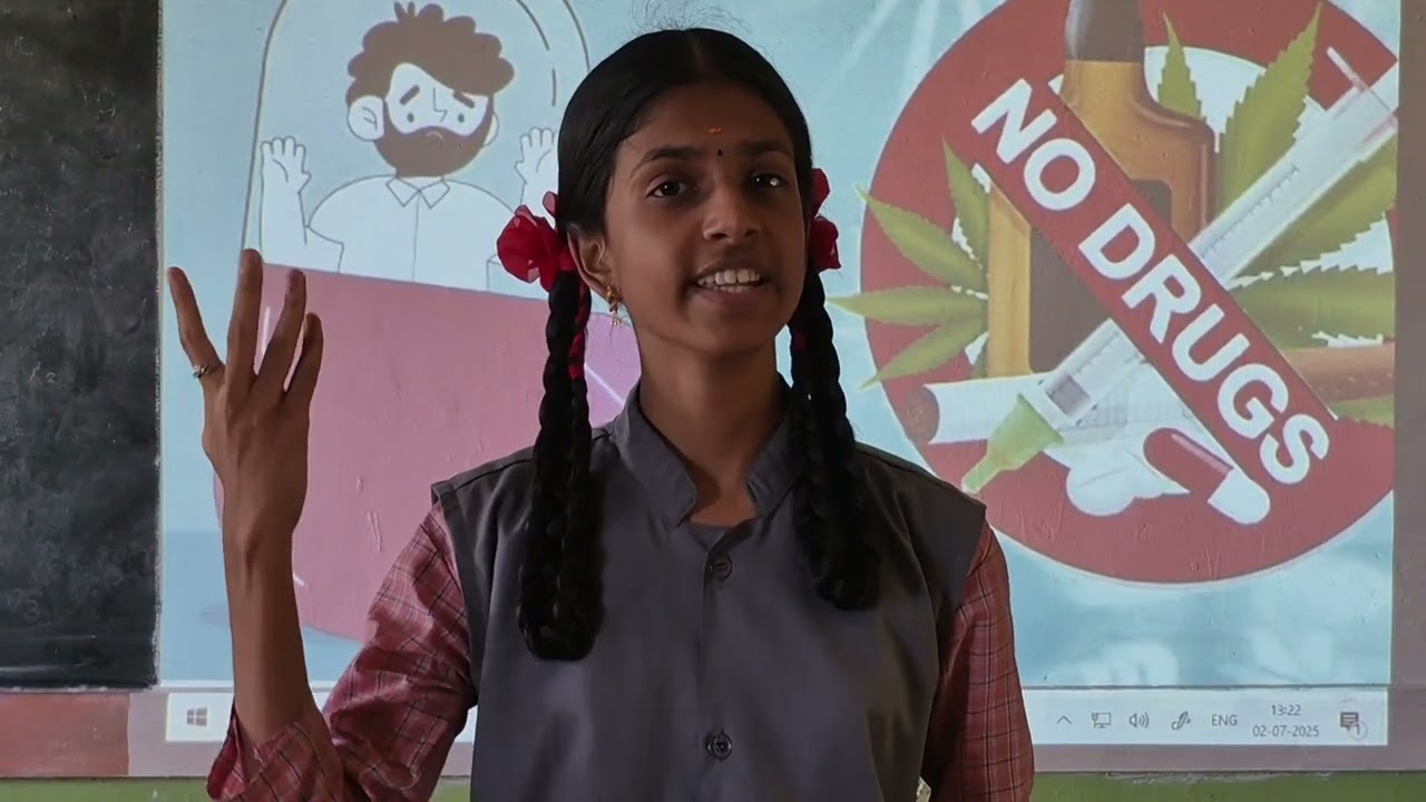 அரசுப்பள்ளி /  போதை ஒழிப்பு விழிப்புணர்வு பேச்சு /