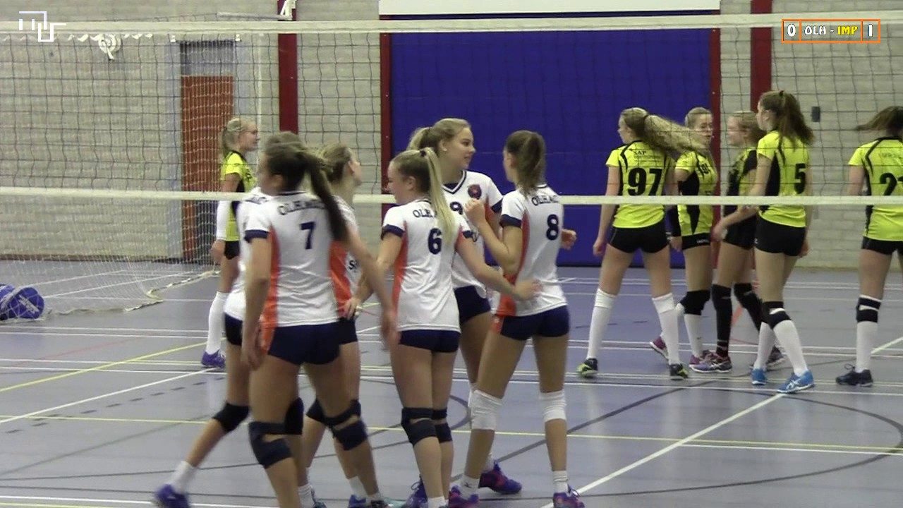Volleybal Meisjes A Topklasse A: Olhaco MA1 - Impala MA1 [19-11-2016]
