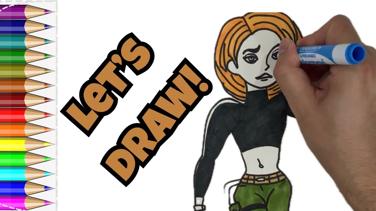 Drawing Kim Possible | Cartoon Style Art for Fans & Nostalgic Vibes!