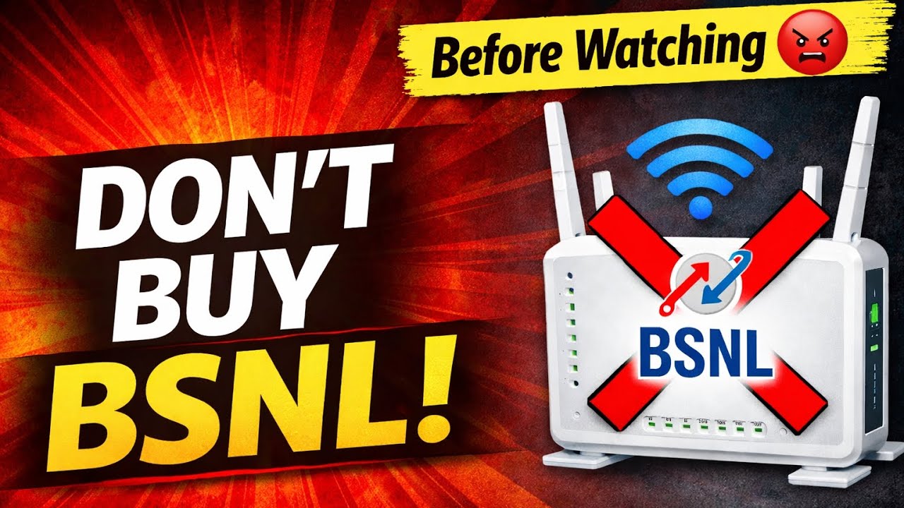 BSNL Broadband Problems 😡 | Should You Buy BSNL Fiber in 2026? Don&rsquo;t Buy BSNL Fiber Before Watching