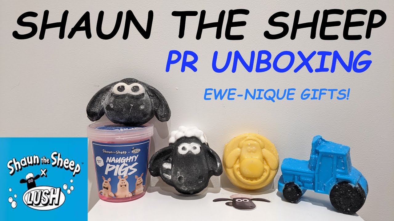 LUSH X SHAUN THE SHEEP COLLAB HAUL/PR UNBOXING🐑🐖