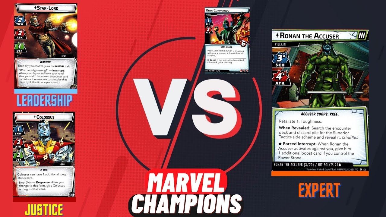 Marvel Champions, Colossus & Star-Lord vs Ronan Expert!