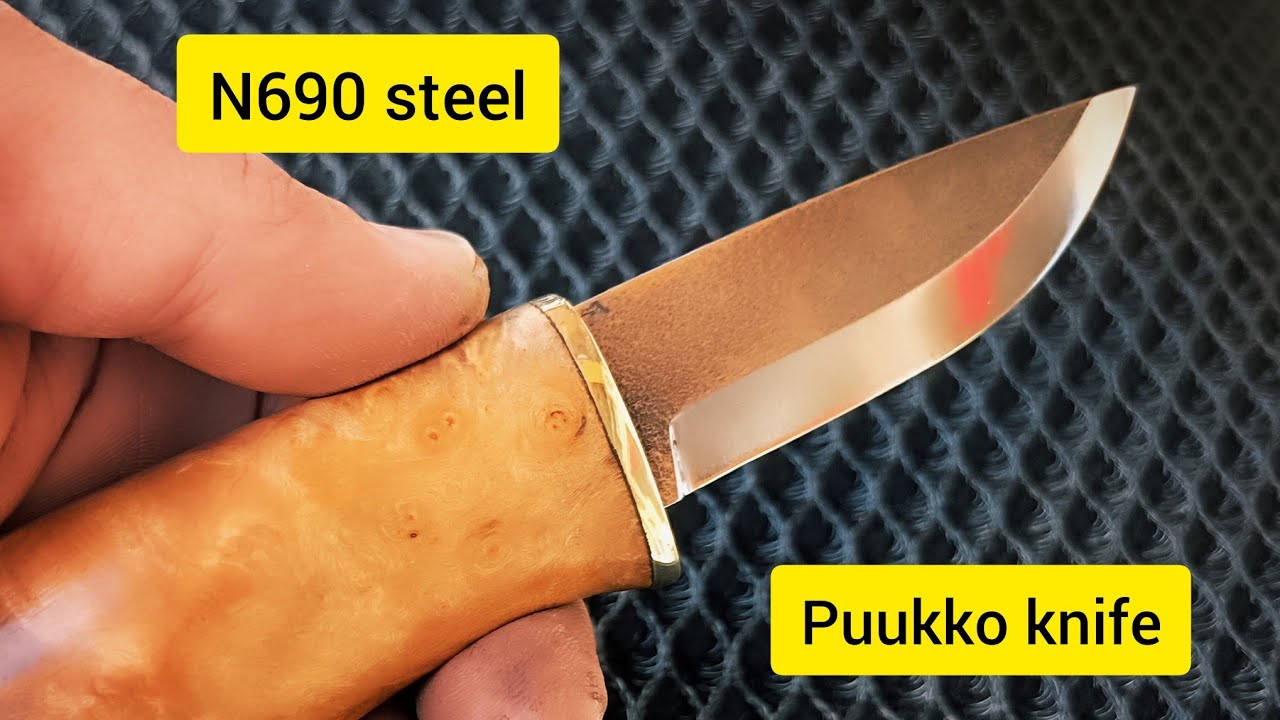 MAKİNG A PUUKKO KNİFE  el yapımı n690 puukko bıçak