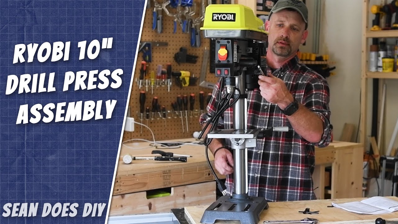 Сборка и тестирование сверлильного станка Ryobi DP103L 10