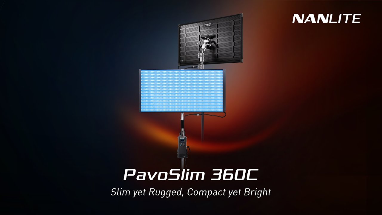 Nanlite PavoSlim 360C – Slim, Powerful RGBWW Soft Light Panel for Video & Photography