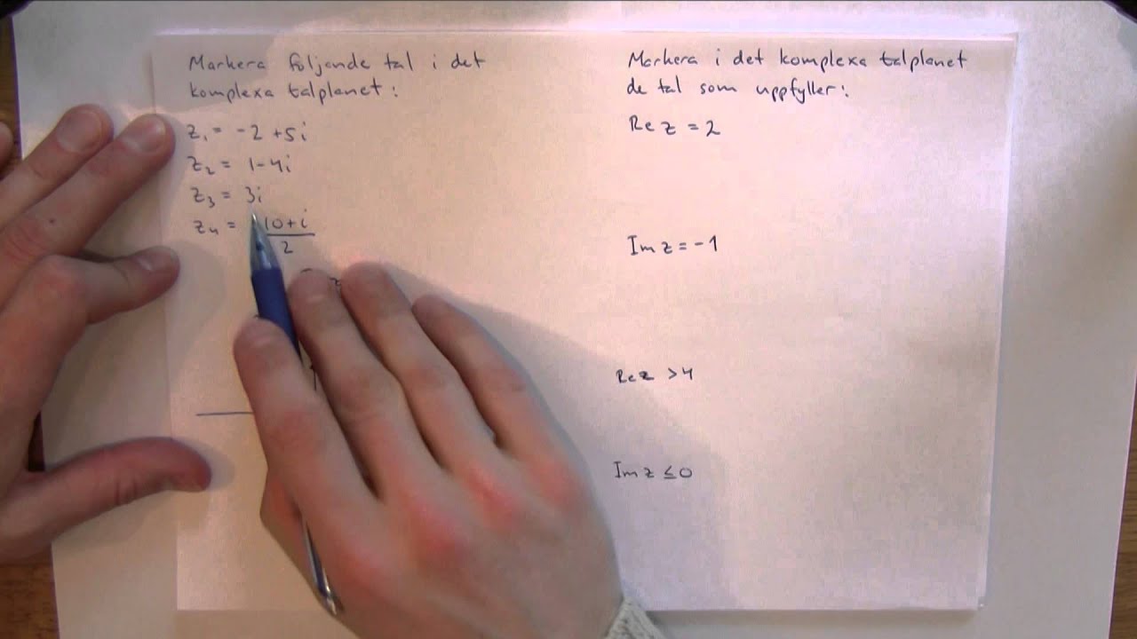 Matematik 4 - Komplexa tal del 5 - Komplexa talplanet