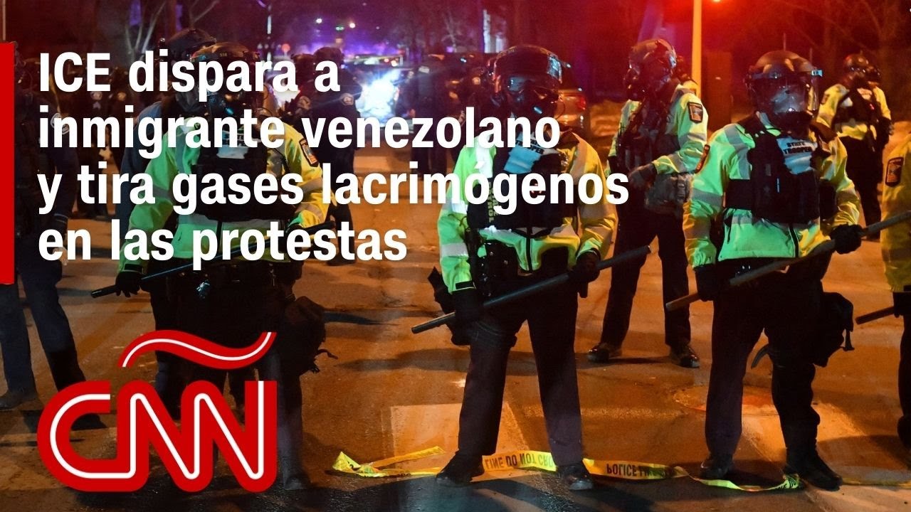 Violencia en Minneapolis: ICE dispara a inmigrante venezolano y tira gases lacrimógenos en protestas