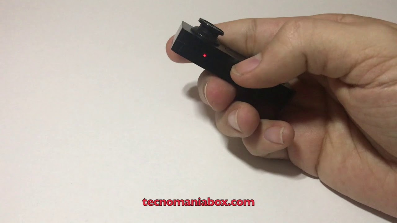 Mini camara espia oculta en botón. Análisis, instrucciones, tutorial y prueba de grabación