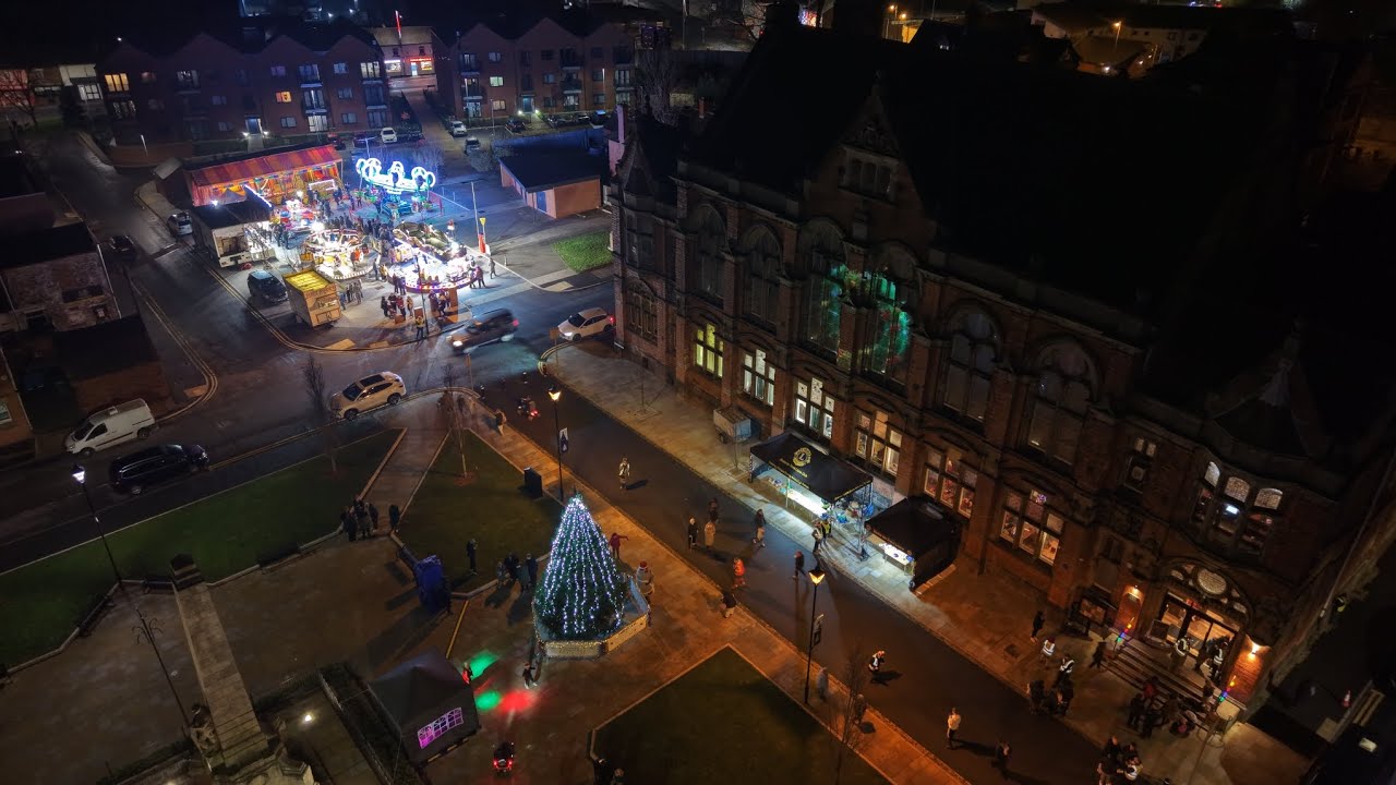 Fenton stoke on trent  Christmas  light switch on