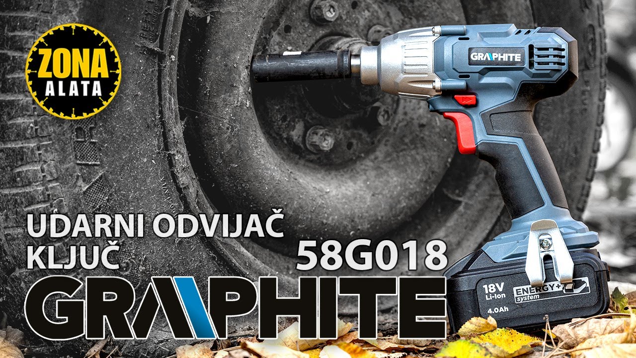 Graphite 58G018 Udarni odvijač - ključ 180Nm