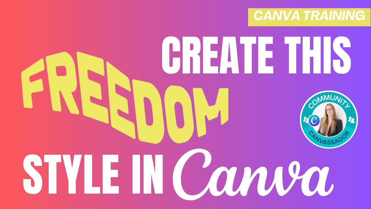 Creating funky text in Canva using TYPECRAFT #canva #createoncanva #canvassador