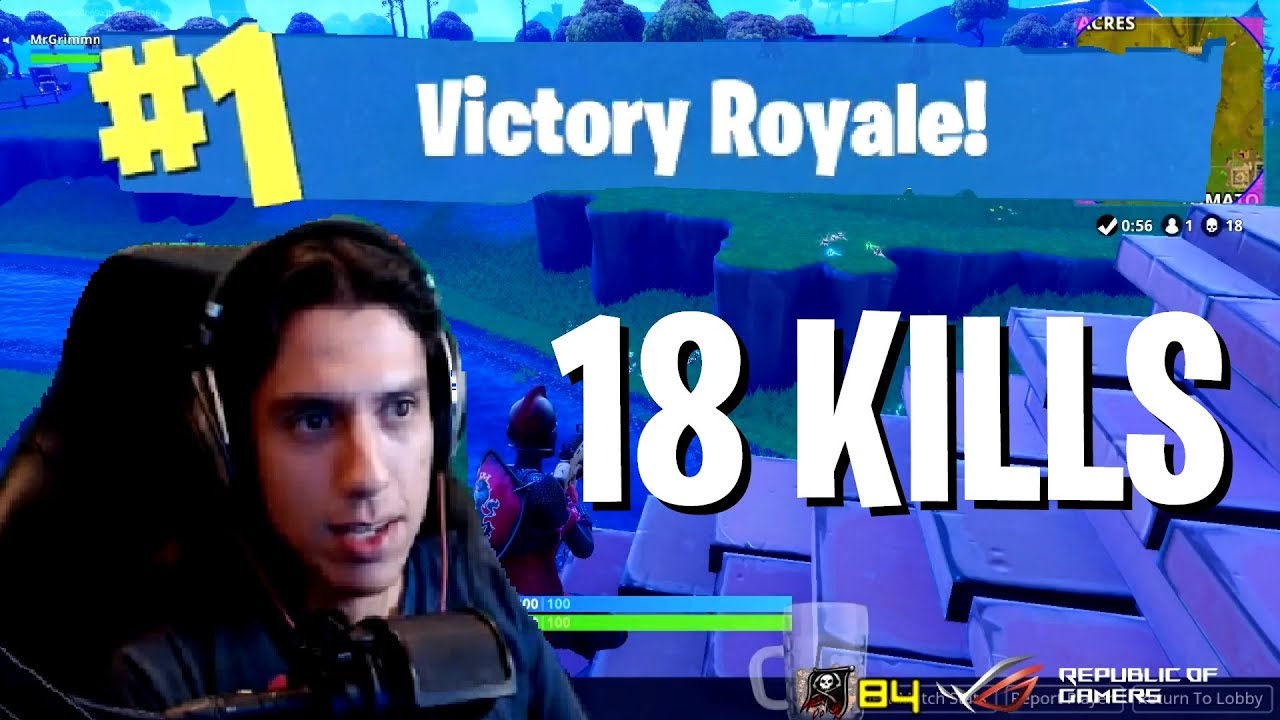 Grimmmz 18 KILL WIN in Fortnite (Fortnite Gameplay)