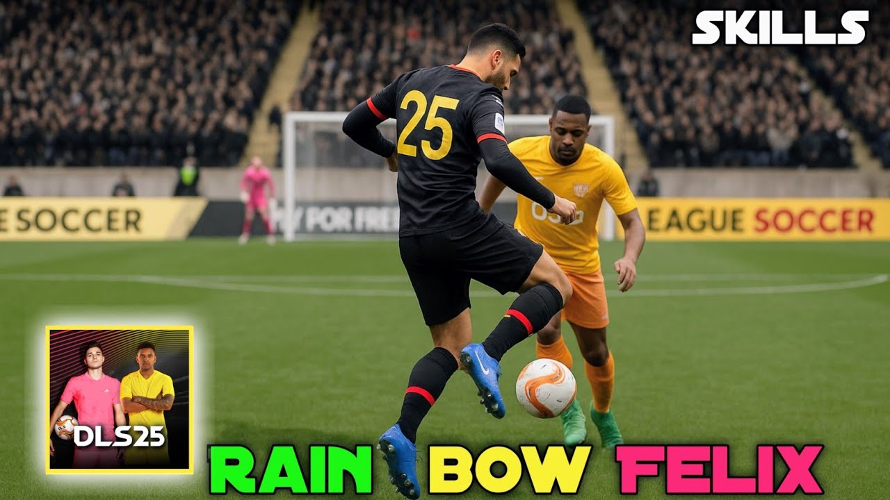 Dls 25 || DLS25 Rainbow Felix Skills || DLS 25 skills And DLS Skills Toutorial.