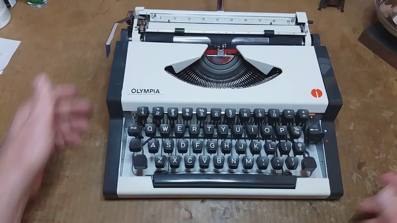1977 Olympia SF DeLuxe ultraportable typewriter