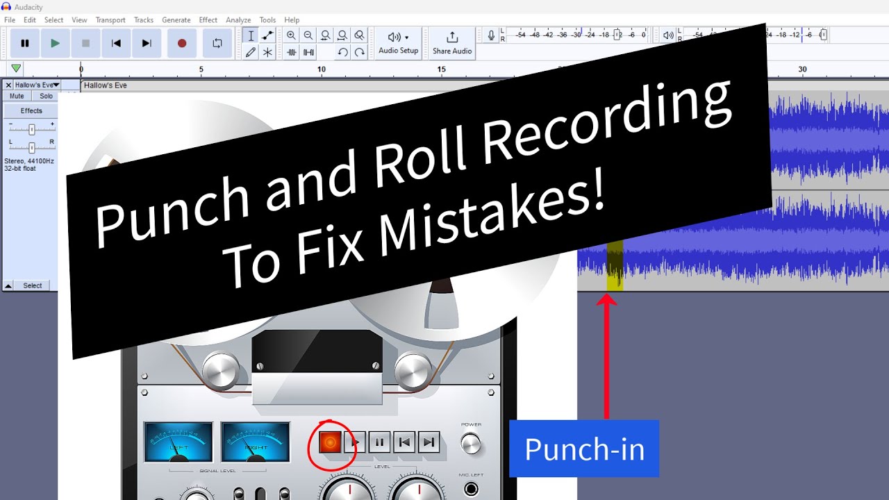 Запись Punch and Roll — исправляйте ошибки по ходу дела