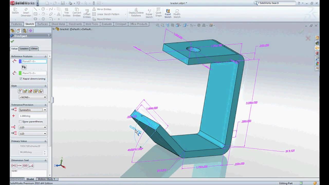 SOLIDWORKS — Использование TolAnalyst