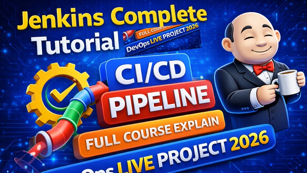 Jenkins Complete Tutorial | CI/CD Pipeline Full Course Explain | DevOps Live Project 2026