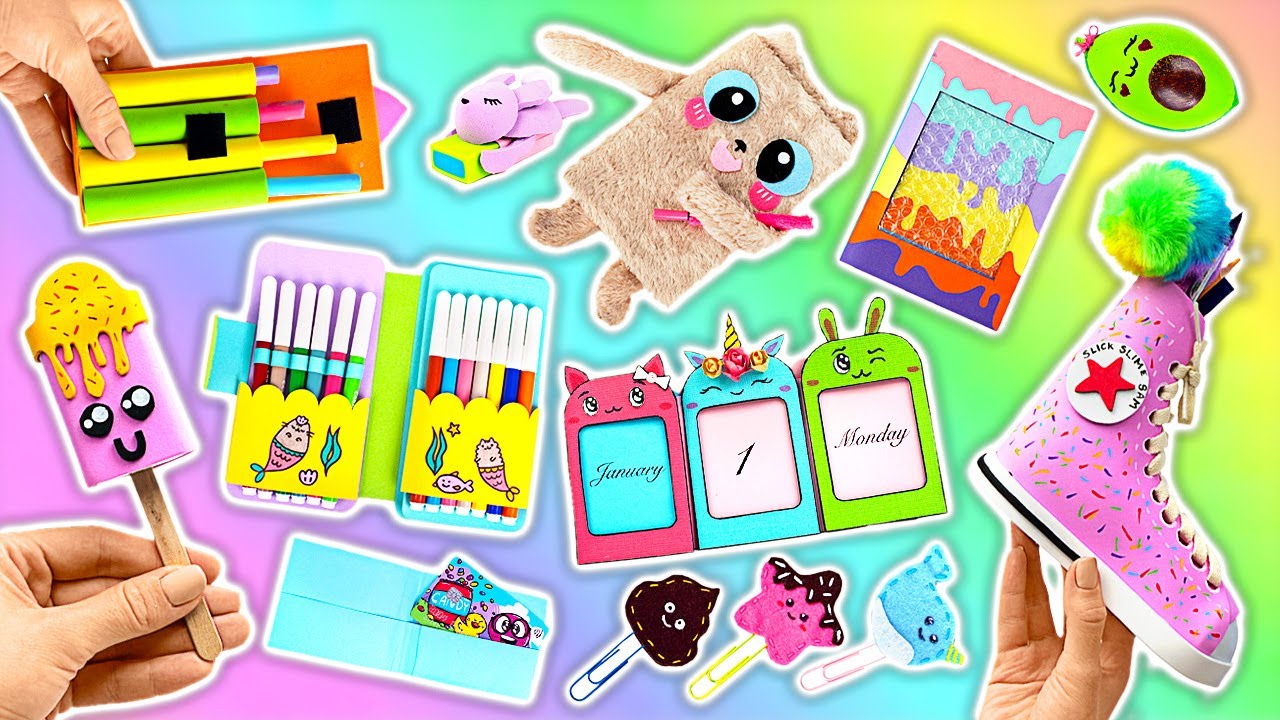 FACILE & DIVERTENTE! Crea Il Tuo Materiale Scolastico! | IDEE PER LA SCUOLA E FAI DA TE
