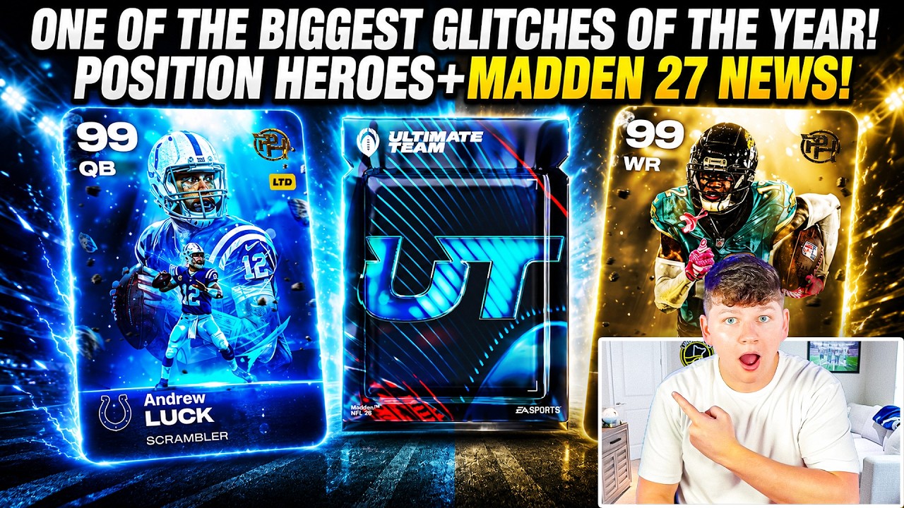 ONE OF THE BIGGEST GLITCHES OF THE YEAR! POSITION HEROES+MASSIVE MADDEN 27 INFO COMING!